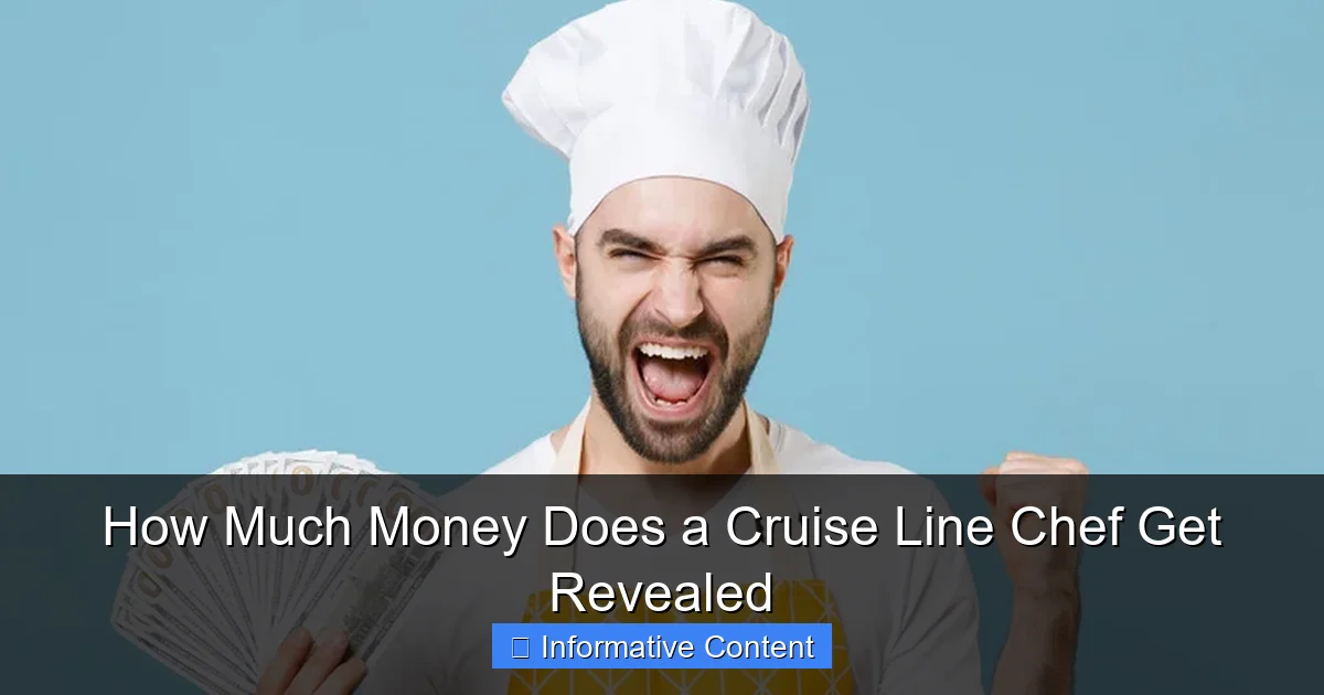 How Much Money Does a Cruise Line Chef Get Revealed