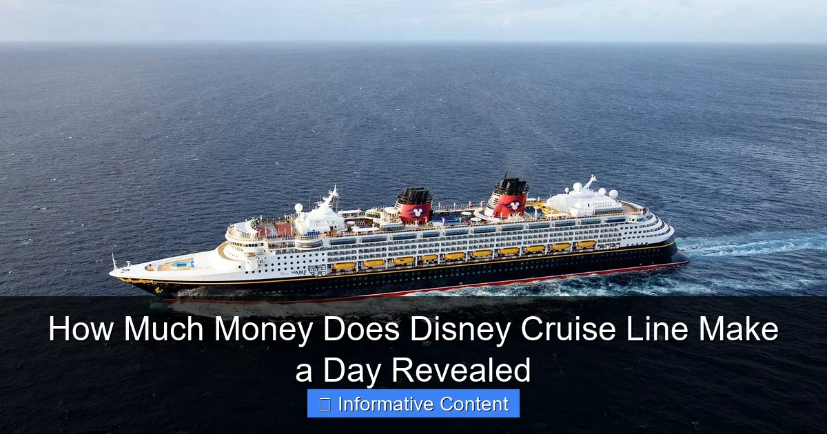 How Much Money Does Disney Cruise Line Make a Day Revealed