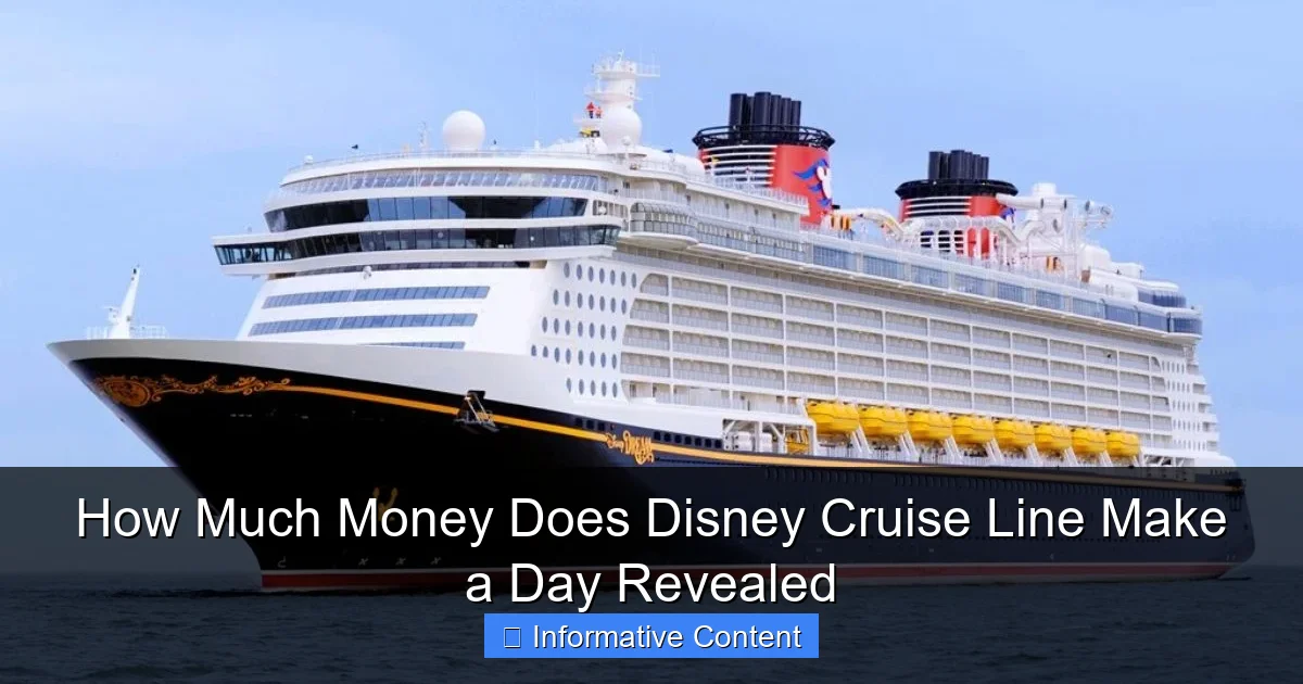 How Much Money Does Disney Cruise Line Make a Day Revealed