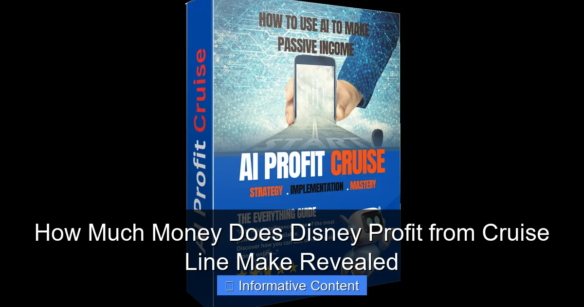 How Much Money Does Disney Profit from Cruise Line Make Revealed