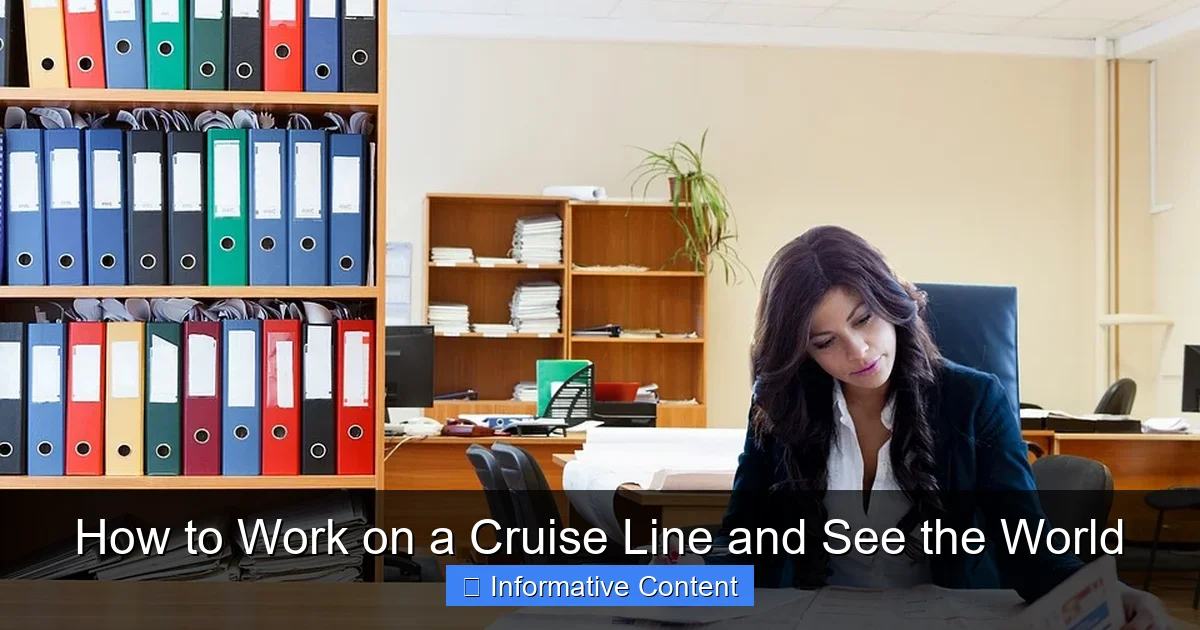How to Work on a Cruise Line and See the World