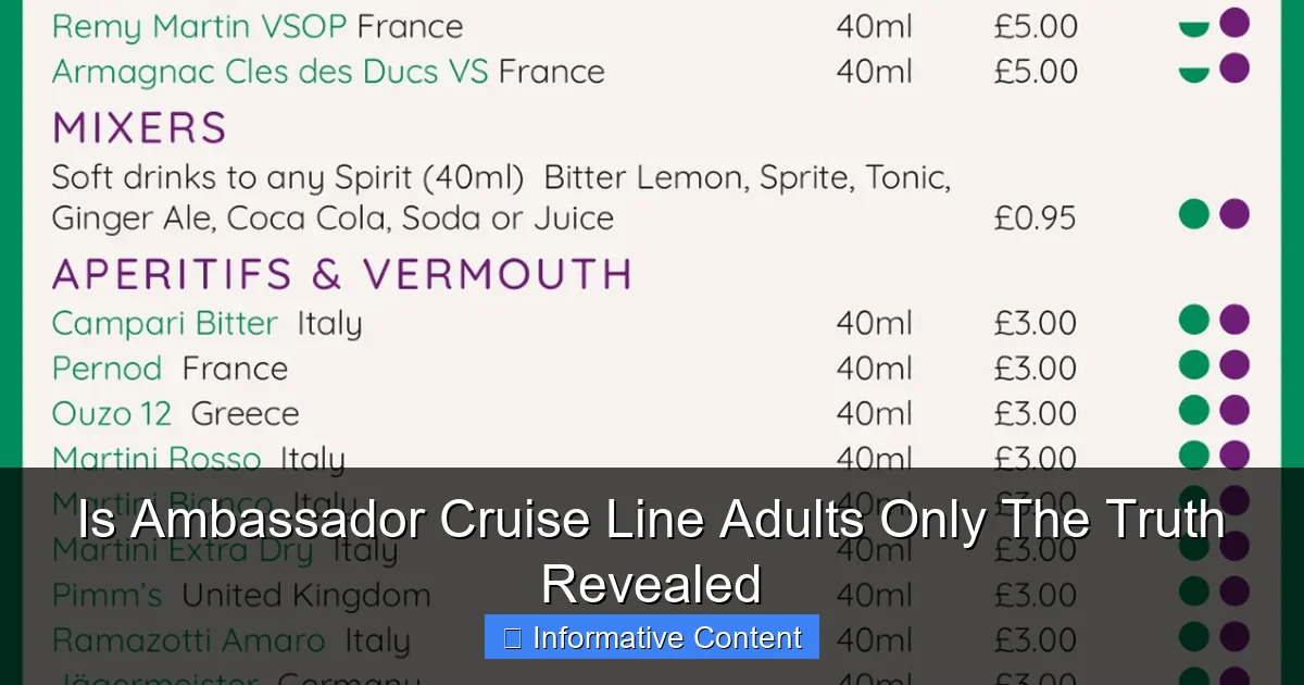 Is Ambassador Cruise Line Adults Only The Truth Revealed