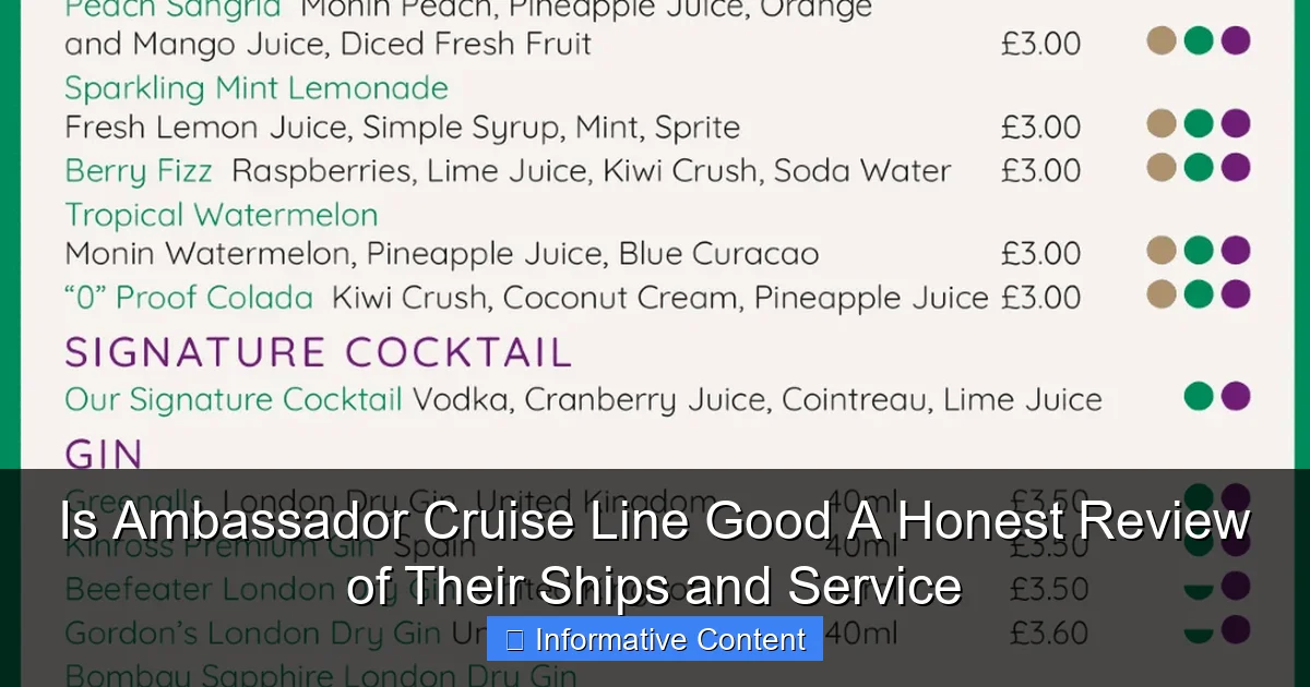 Is Ambassador Cruise Line Good A Honest Review of Their Ships and Service