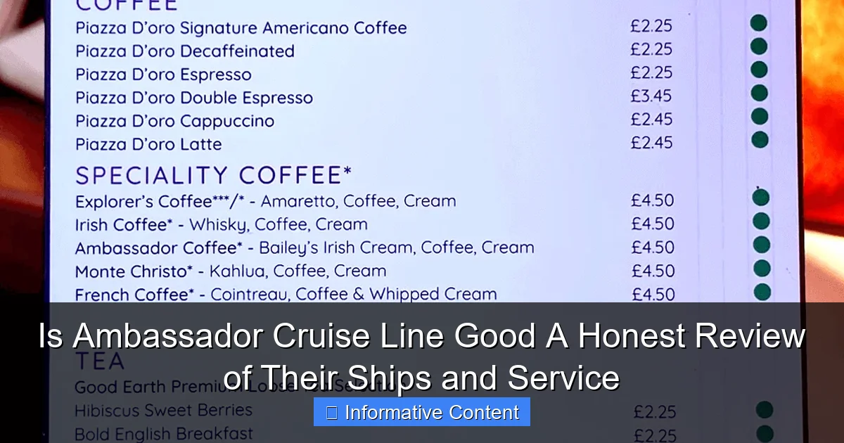 Is Ambassador Cruise Line Good A Honest Review of Their Ships and Service