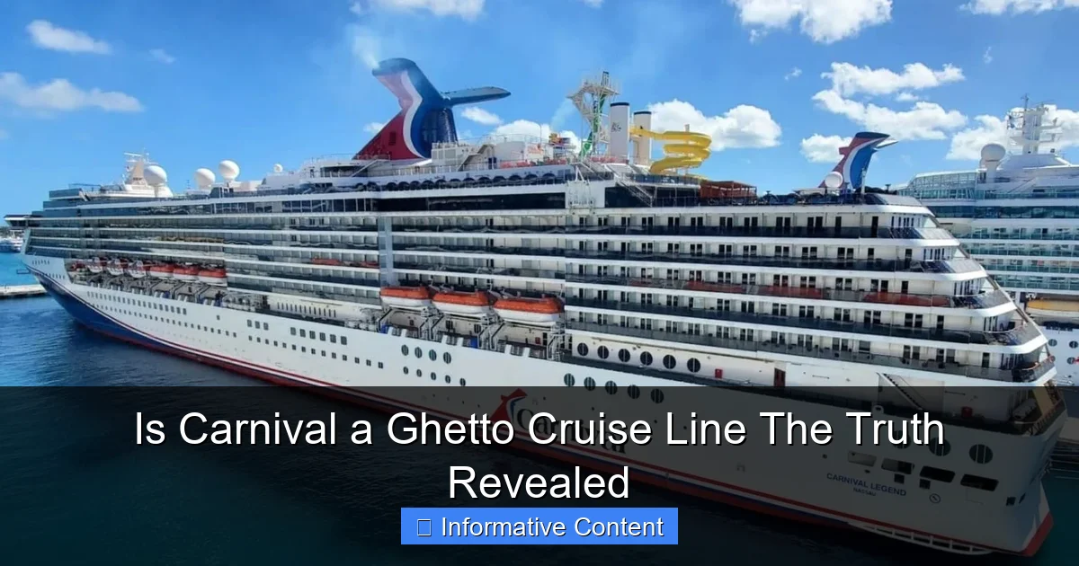 Is Carnival a Ghetto Cruise Line The Truth Revealed