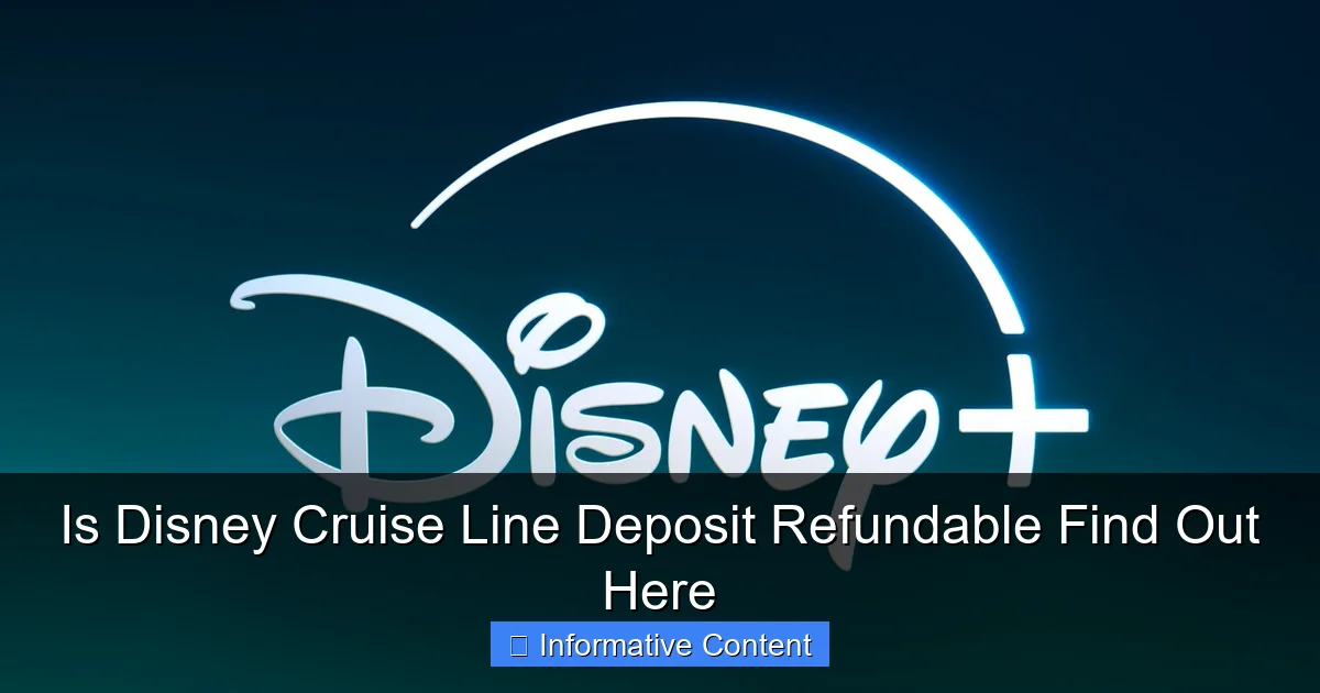 Is Disney Cruise Line Deposit Refundable Find Out Here