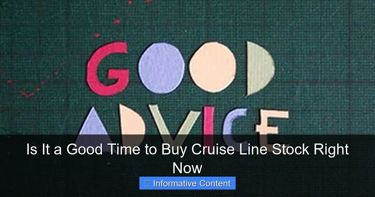 Is It a Good Time to Buy Cruise Line Stock Right Now