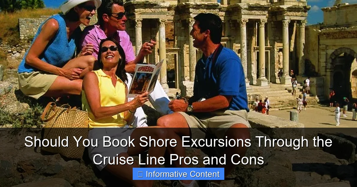 Should You Book Shore Excursions Through the Cruise Line Pros and Cons