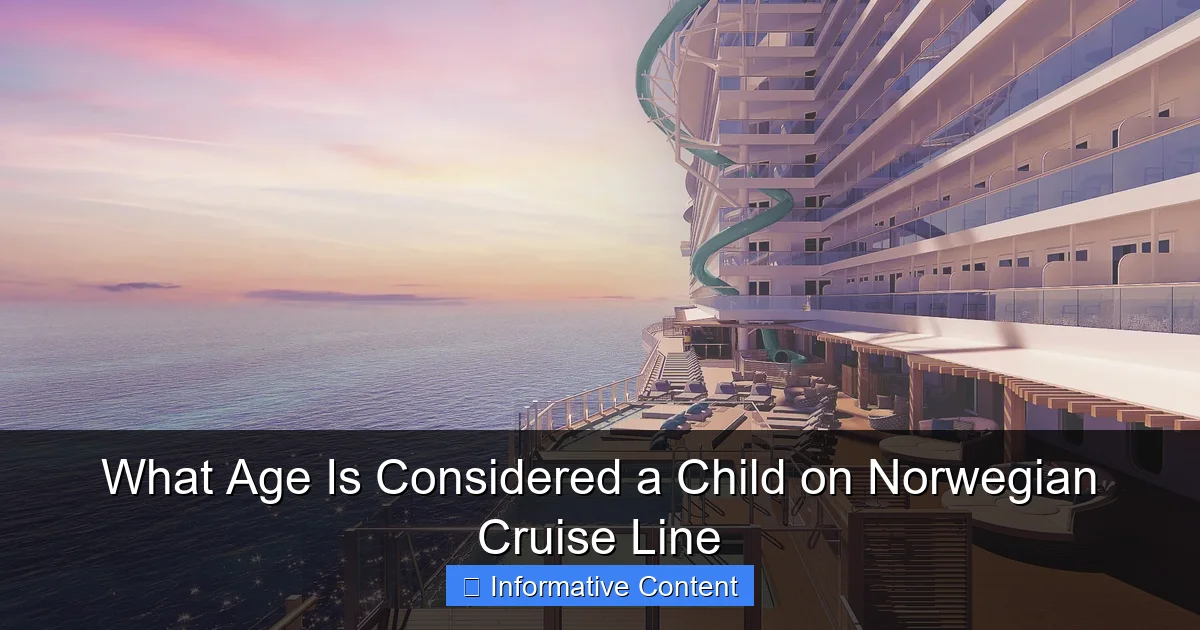 What Age Is Considered a Child on Norwegian Cruise Line