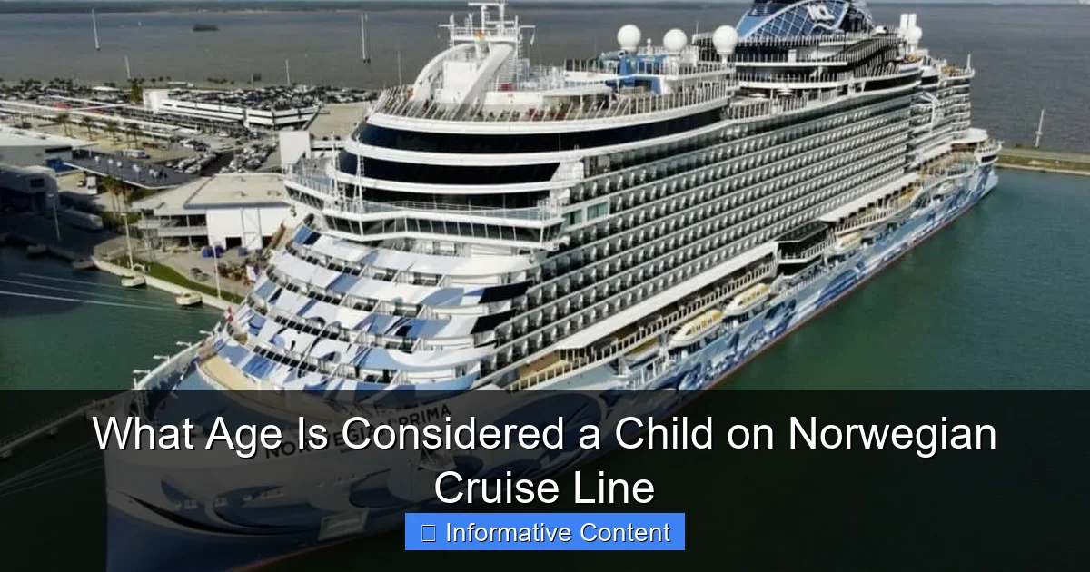 What Age Is Considered a Child on Norwegian Cruise Line