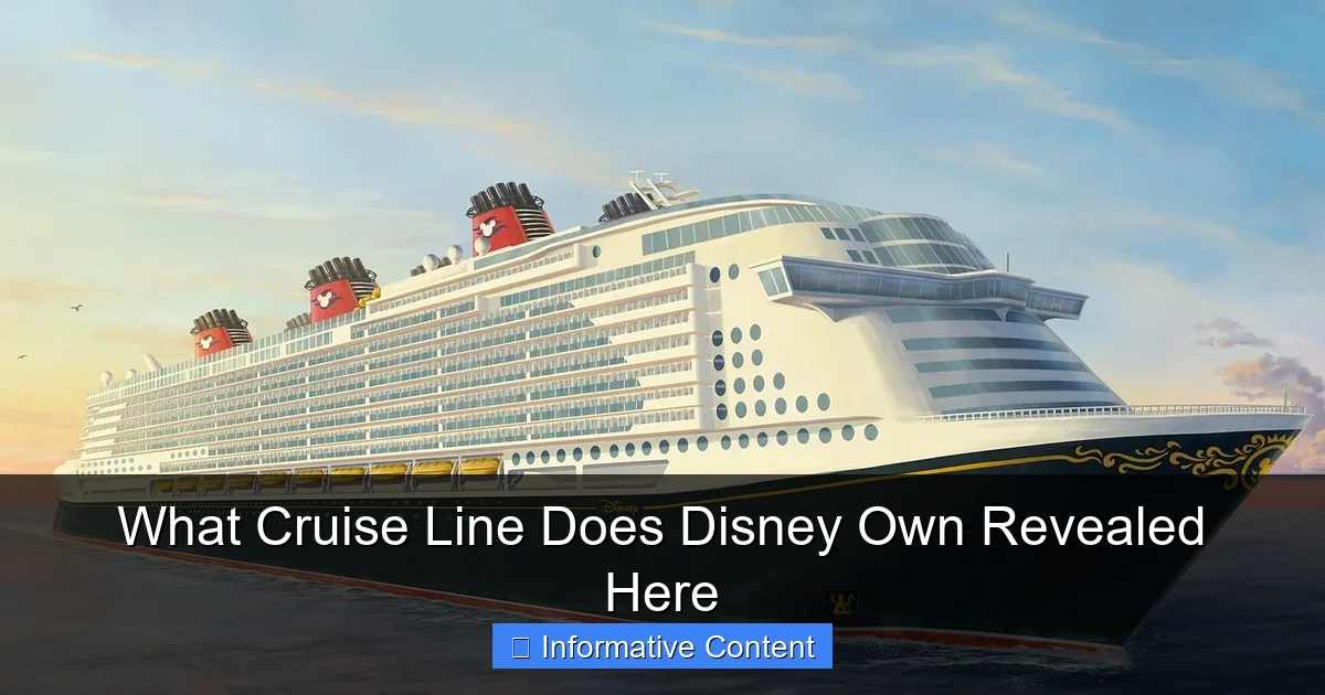 What Cruise Line Does Disney Own Revealed Here