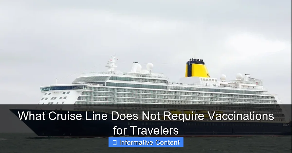 What Cruise Line Does Not Require Vaccinations for Travelers