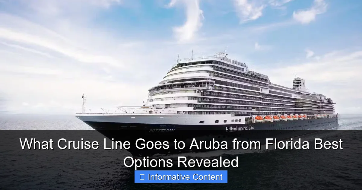 What Cruise Line Goes to Aruba from Florida Best Options Revealed