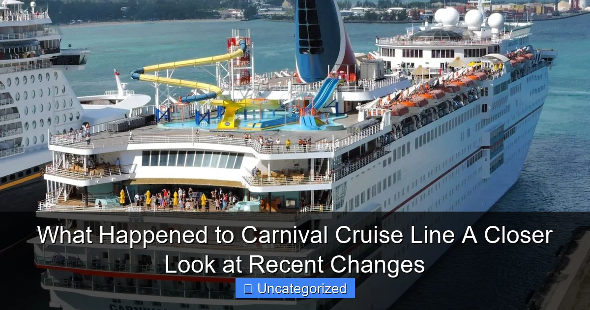 What Happened to Carnival Cruise Line A Closer Look at Recent Changes