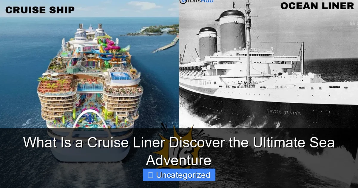 What Is a Cruise Liner Discover the Ultimate Sea Adventure