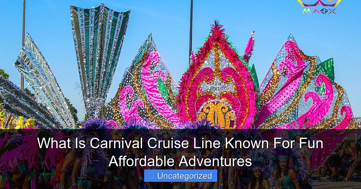 What Is Carnival Cruise Line Known For Fun Affordable Adventures