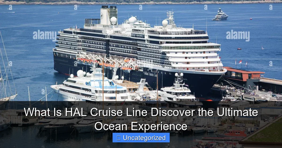 What Is HAL Cruise Line Discover the Ultimate Ocean Experience