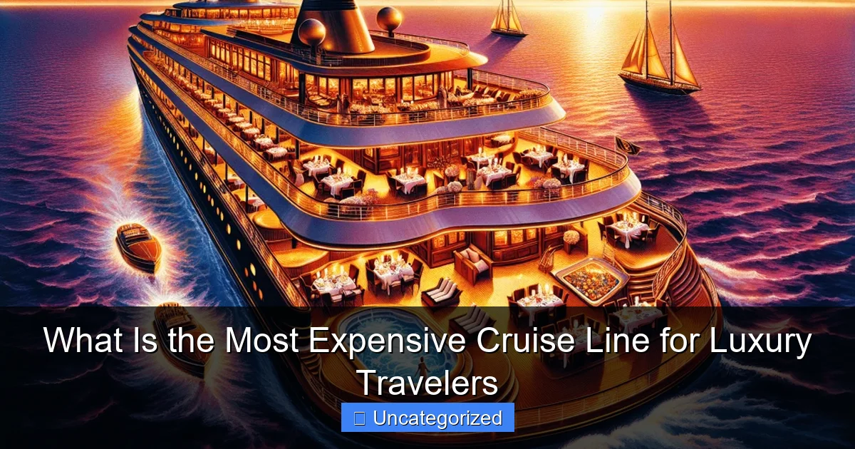 What Is the Most Expensive Cruise Line for Luxury Travelers
