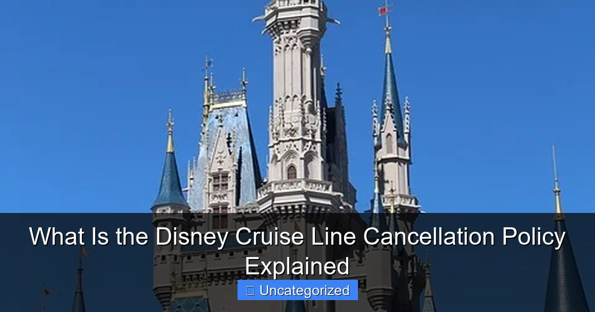 What Is the Disney Cruise Line Cancellation Policy Explained