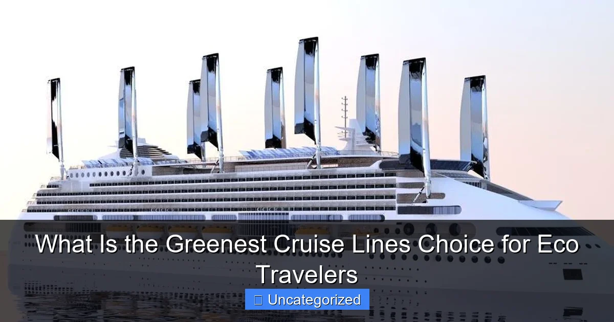 What Is the Greenest Cruise Lines Choice for Eco Travelers