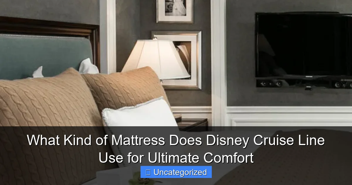 What Kind of Mattress Does Disney Cruise Line Use for Ultimate Comfort