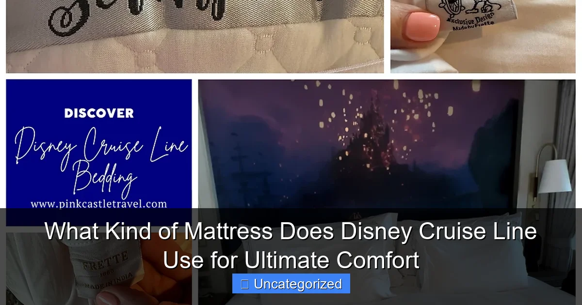 What Kind of Mattress Does Disney Cruise Line Use for Ultimate Comfort