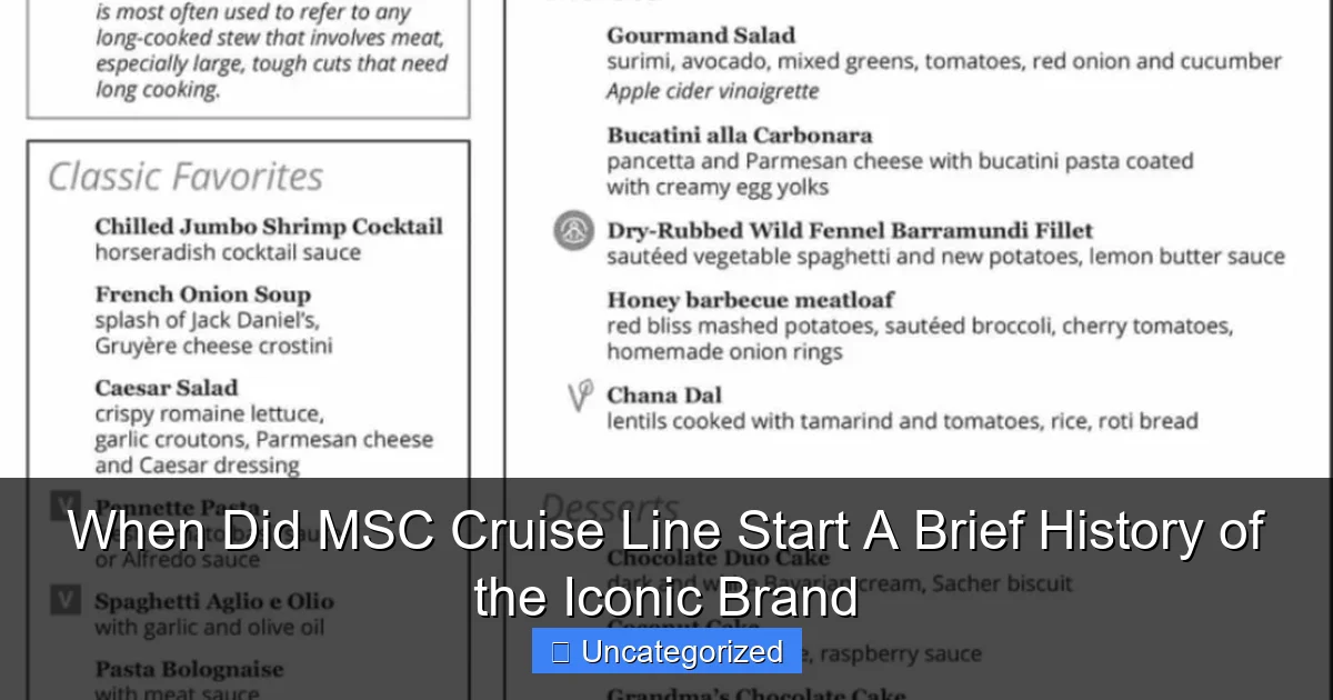 When Did MSC Cruise Line Start A Brief History of the Iconic Brand