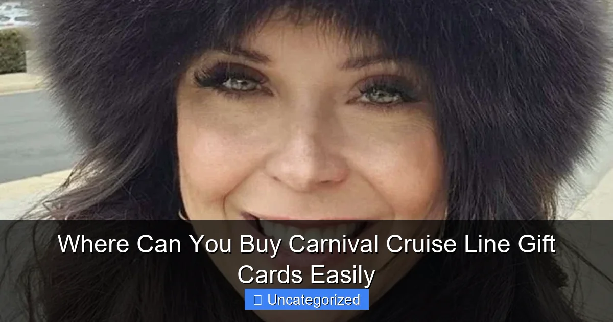 Where Can You Buy Carnival Cruise Line Gift Cards Easily
