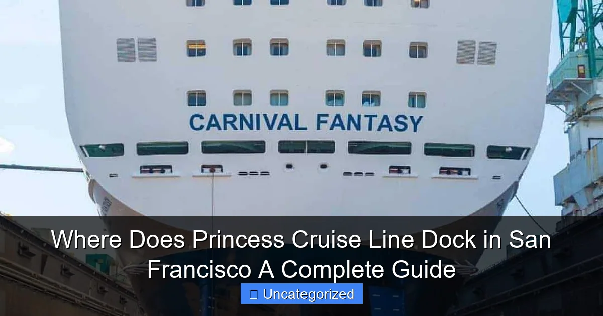 Where Does Princess Cruise Line Dock in San Francisco A Complete Guide