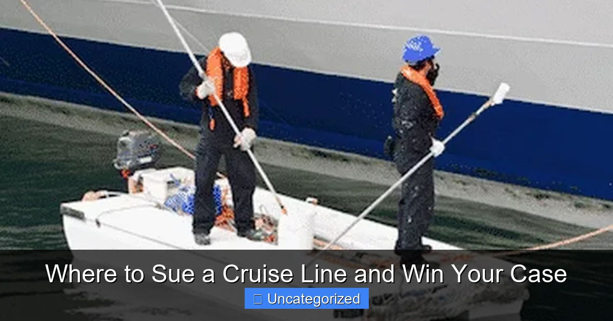 Where to Sue a Cruise Line and Win Your Case