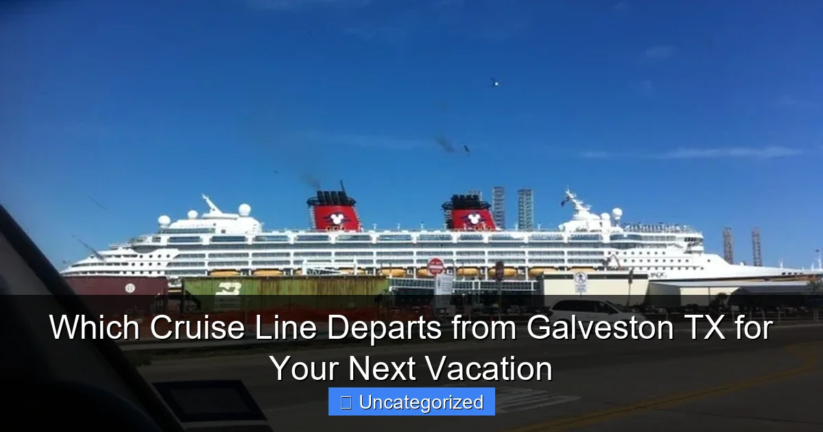 Which Cruise Line Departs from Galveston TX for Your Next Vacation