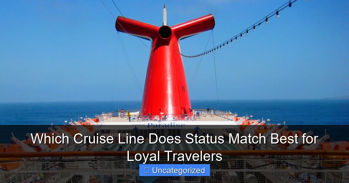 Which Cruise Line Does Status Match Best for Loyal Travelers