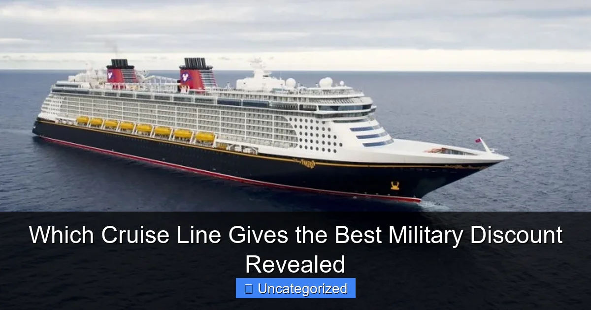 Which Cruise Line Gives the Best Military Discount Revealed