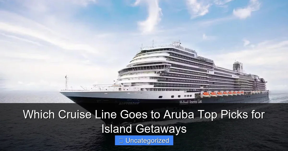 Which Cruise Line Goes to Aruba Top Picks for Island Getaways
