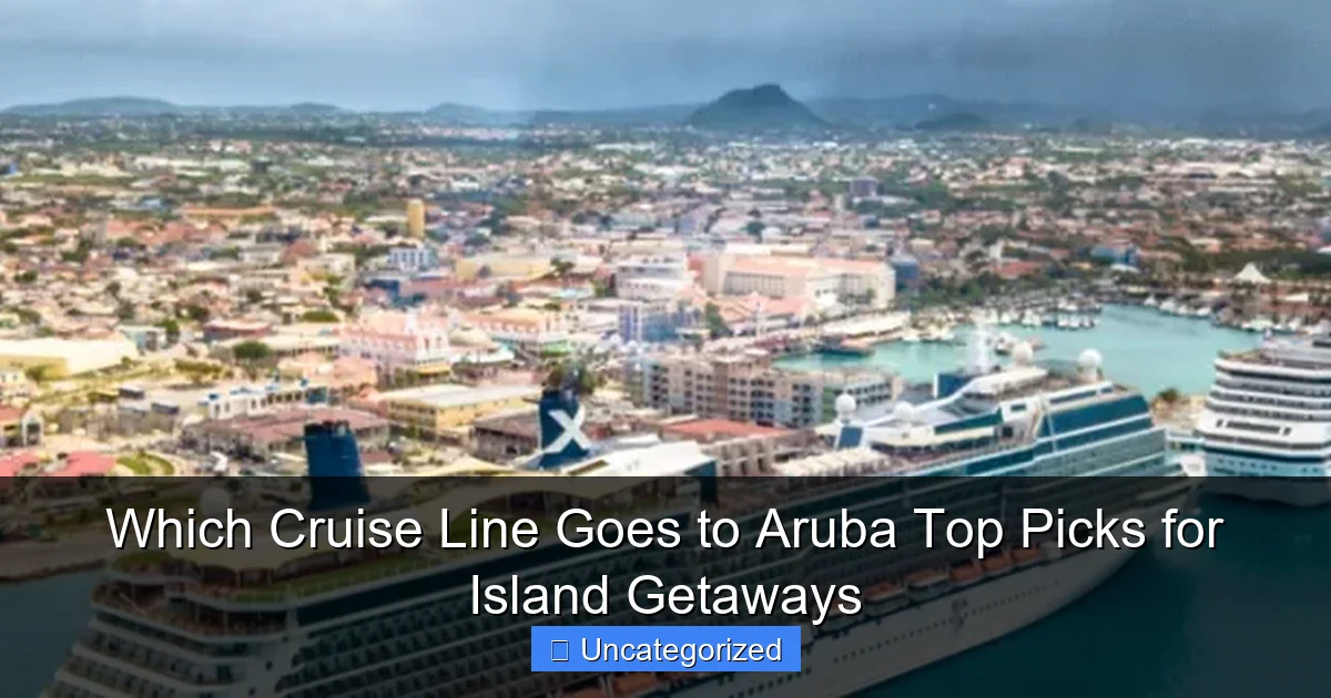 Which Cruise Line Goes to Aruba Top Picks for Island Getaways