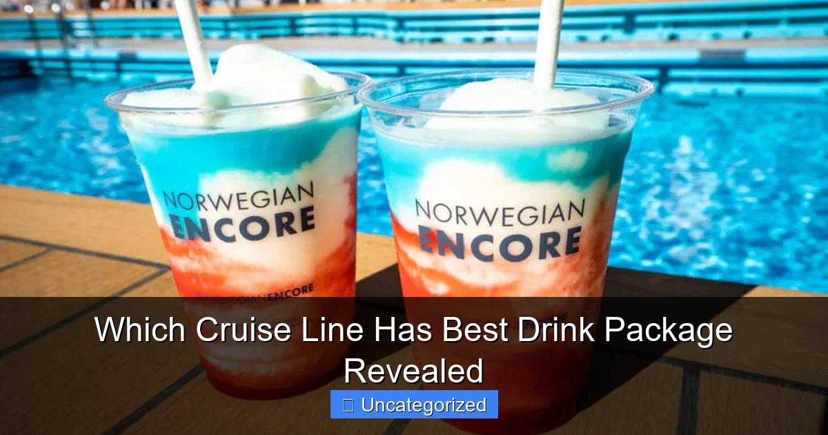 Which Cruise Line Has Best Drink Package Revealed