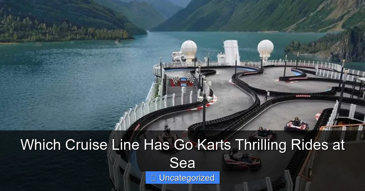 Which Cruise Line Has Go Karts Thrilling Rides at Sea