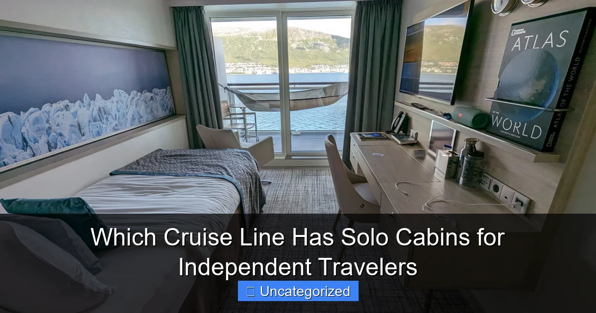 Which Cruise Line Has Solo Cabins for Independent Travelers