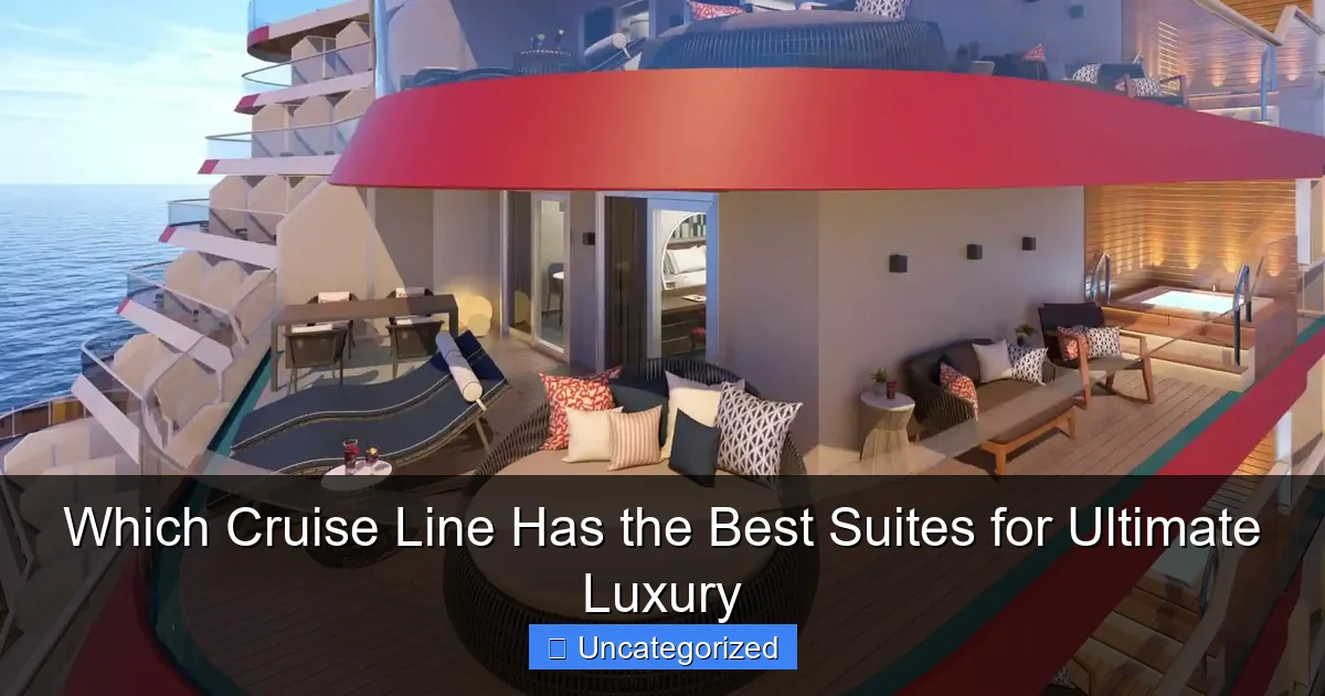 Which Cruise Line Has the Best Suites for Ultimate Luxury