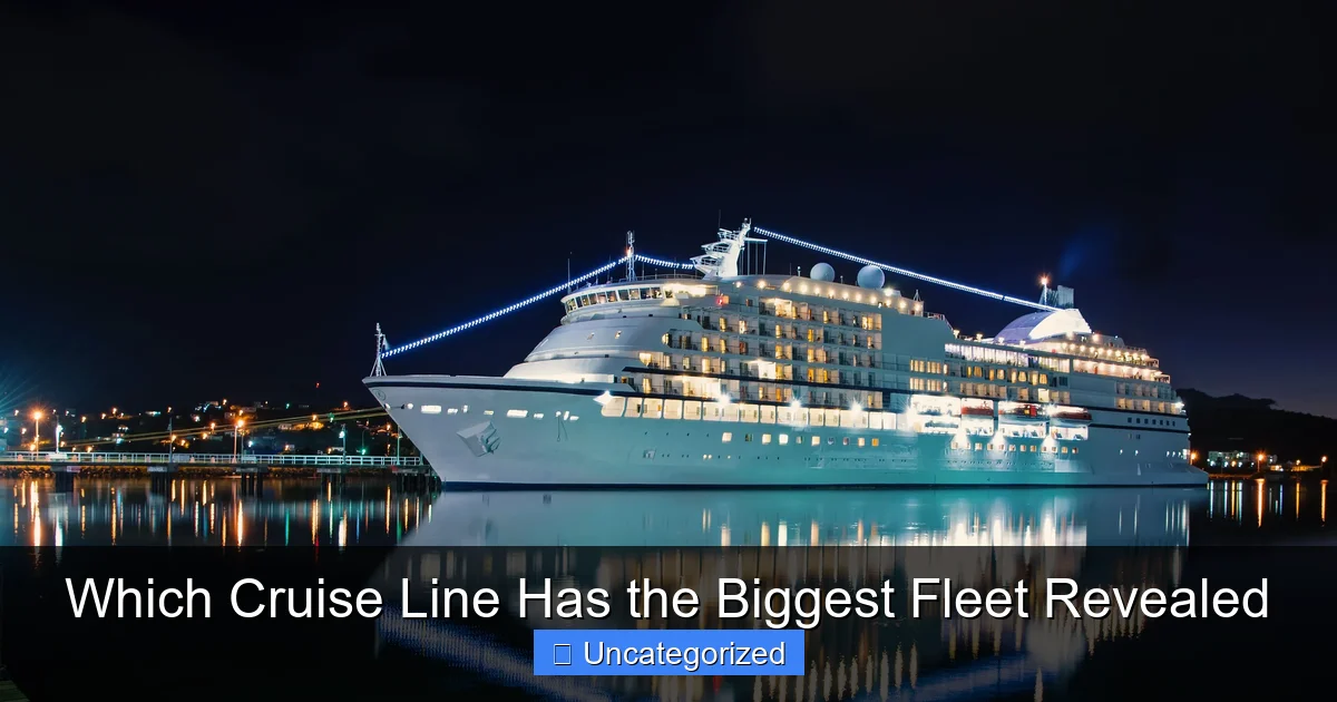Which Cruise Line Has the Biggest Fleet Revealed