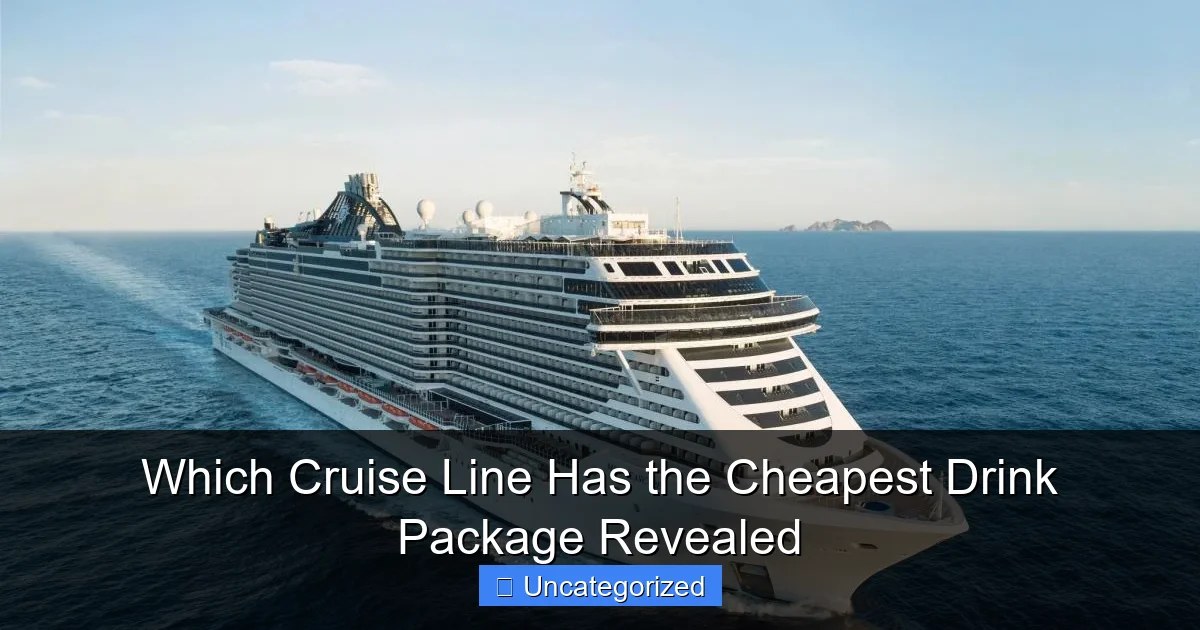 Which Cruise Line Has the Cheapest Drink Package Revealed