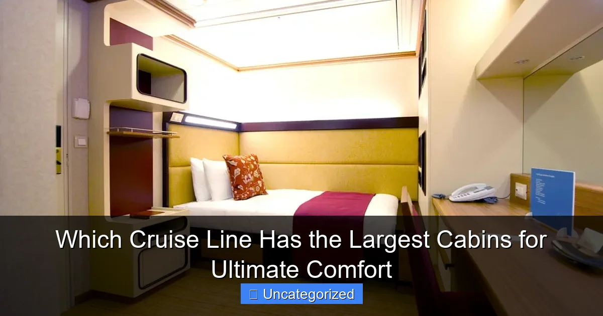 Which Cruise Line Has the Largest Cabins for Ultimate Comfort