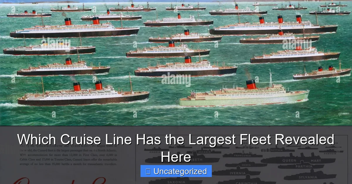 Which Cruise Line Has the Largest Fleet Revealed Here