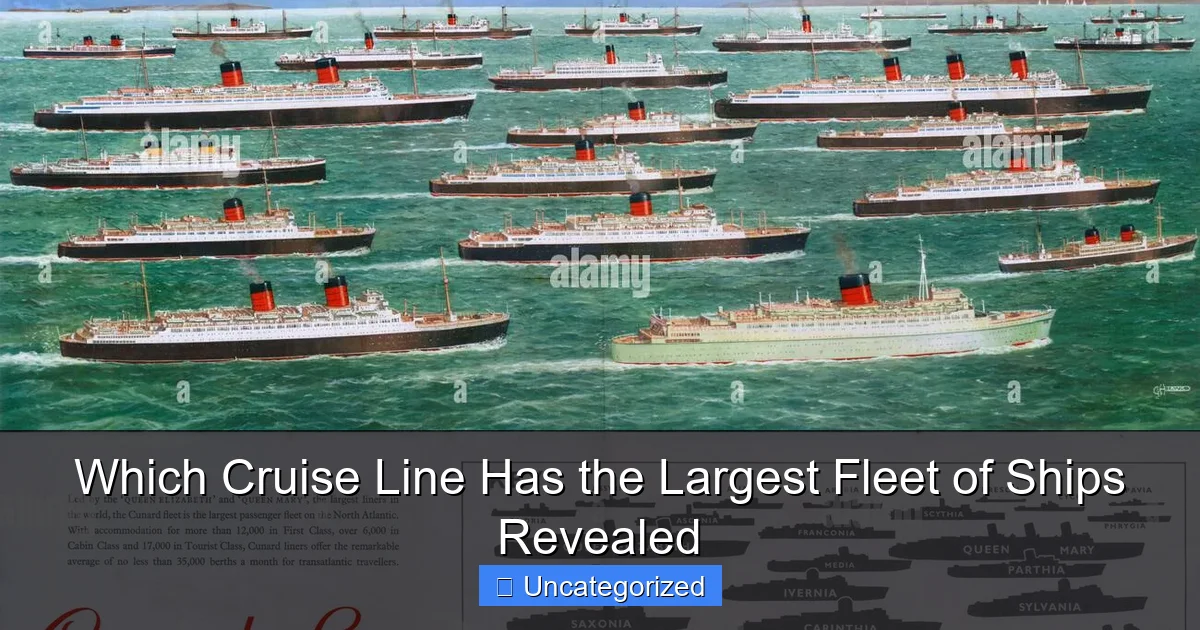 Which Cruise Line Has the Largest Fleet of Ships Revealed