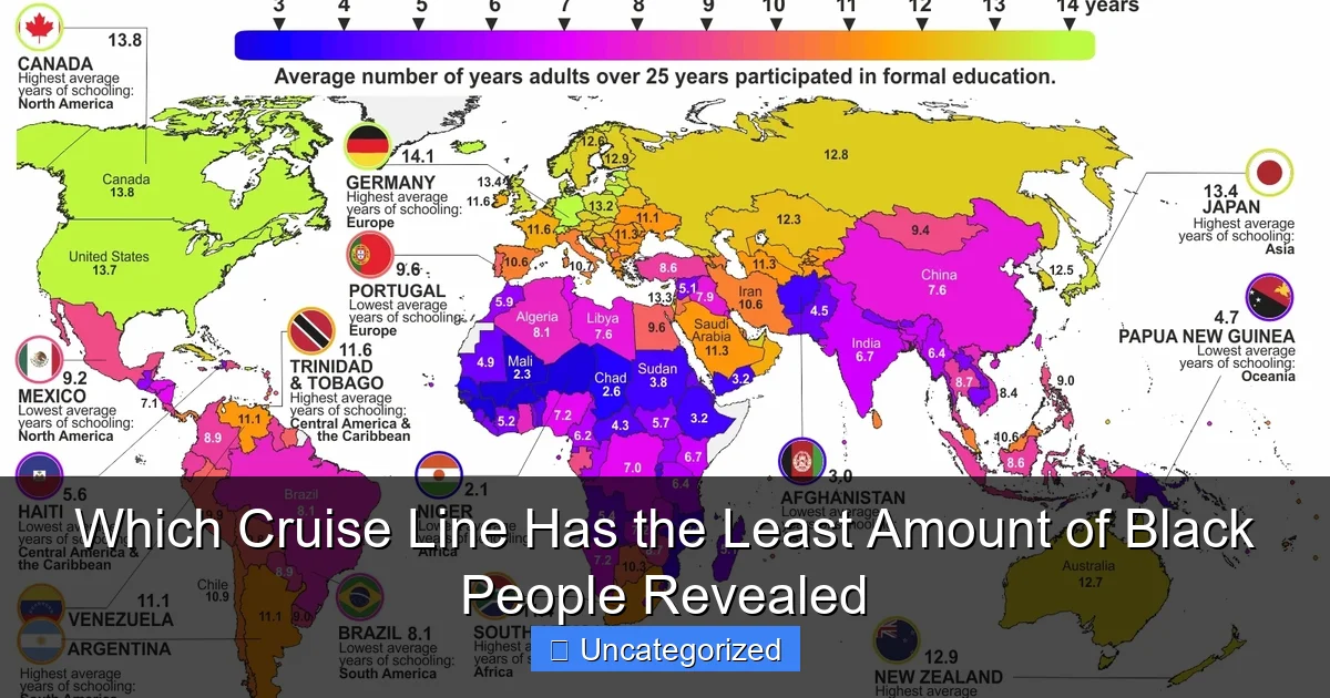 Which Cruise Line Has the Least Amount of Black People Revealed