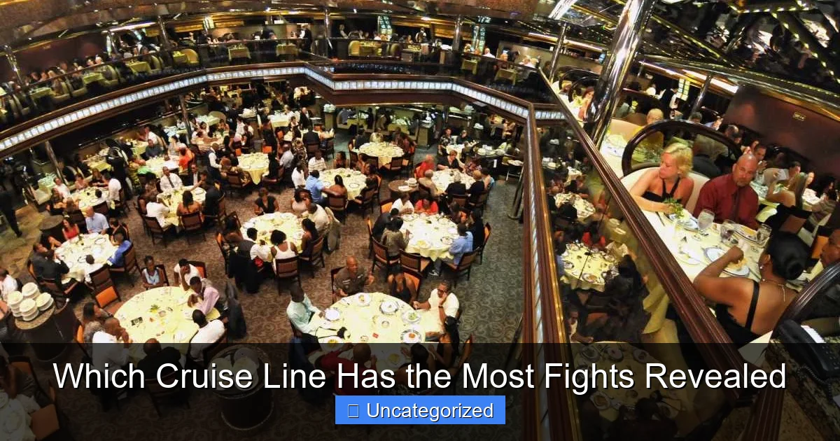 Which Cruise Line Has the Most Fights Revealed