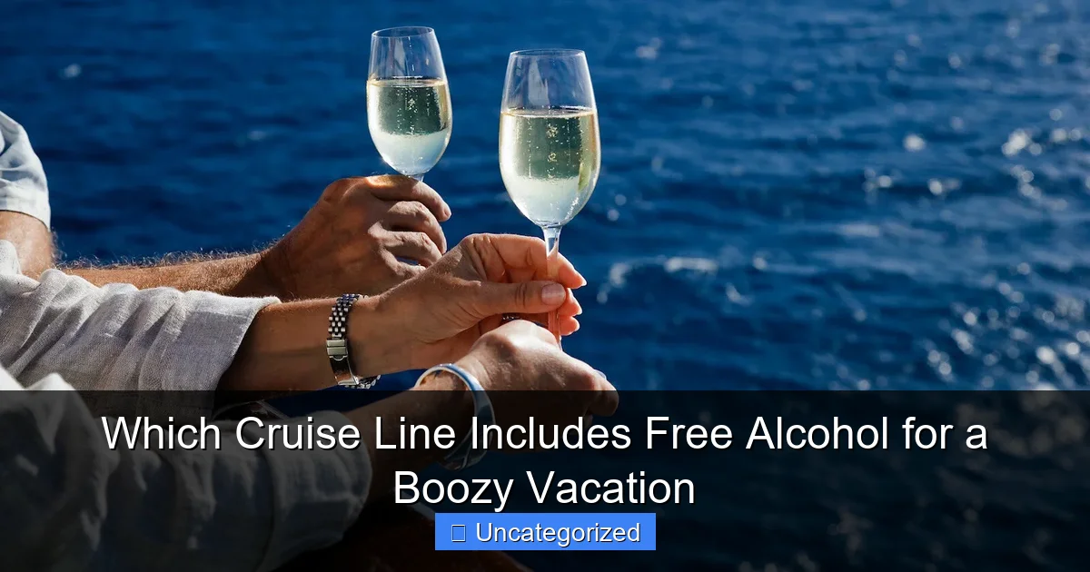 Which Cruise Line Includes Free Alcohol for a Boozy Vacation