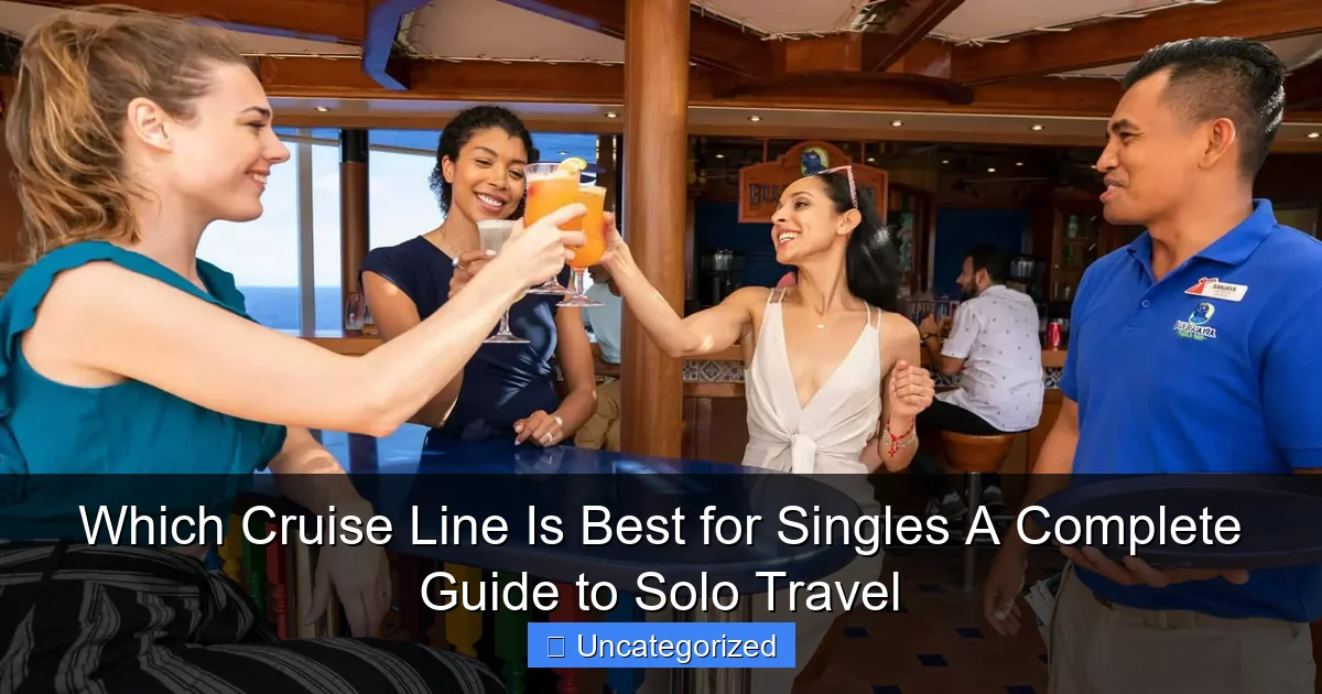 Which Cruise Line Is Best for Singles A Complete Guide to Solo Travel