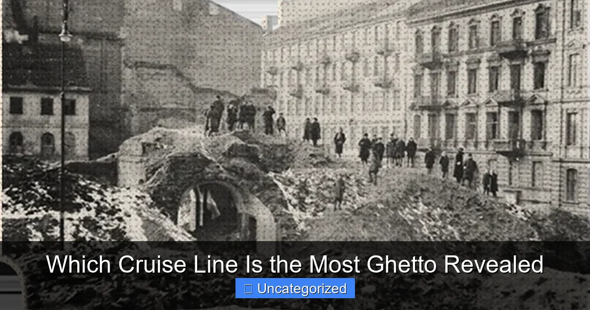 Which Cruise Line Is the Most Ghetto Revealed