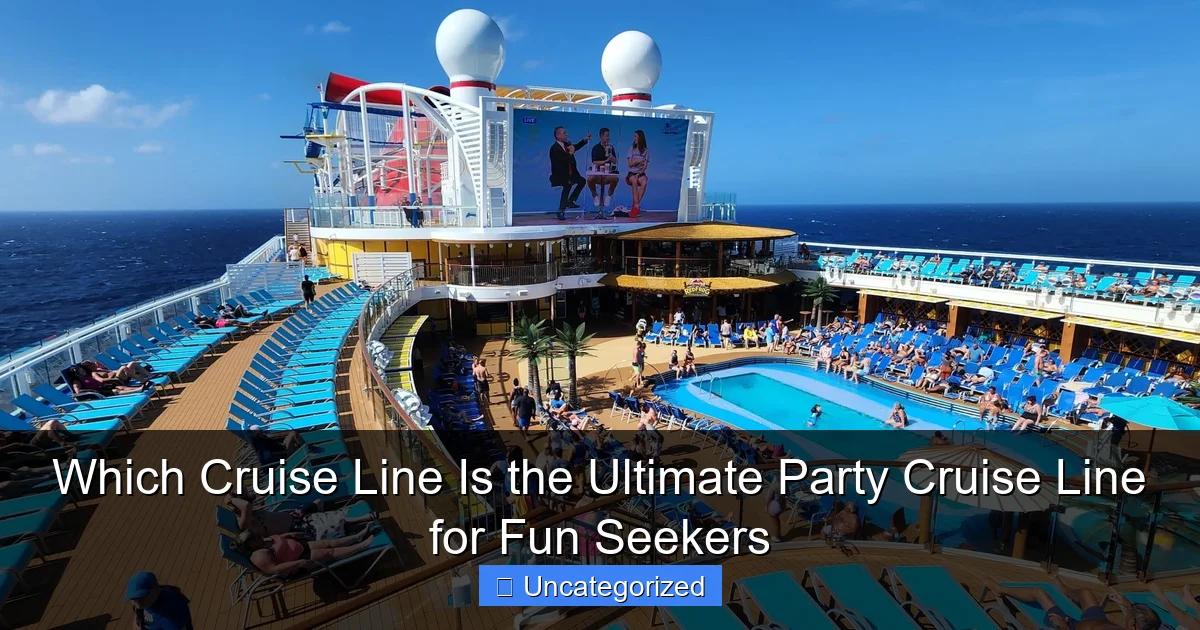Which Cruise Line Is the Ultimate Party Cruise Line for Fun Seekers